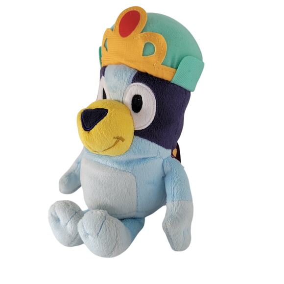 Bluey 8" Plush Dress-Up King Bluey Moose Toy Stuffed Animal 2018 Plushie Stuffie - Picture 8 of 8